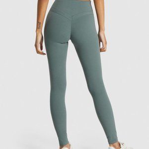 GYMSHARK Whitney High Rise Leggings Eucalyptus Small B14